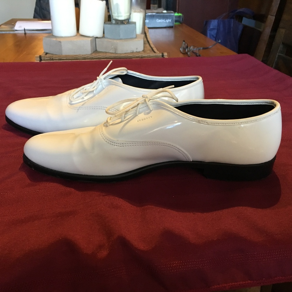 Men's White Tuxedo Shoes 11.5
